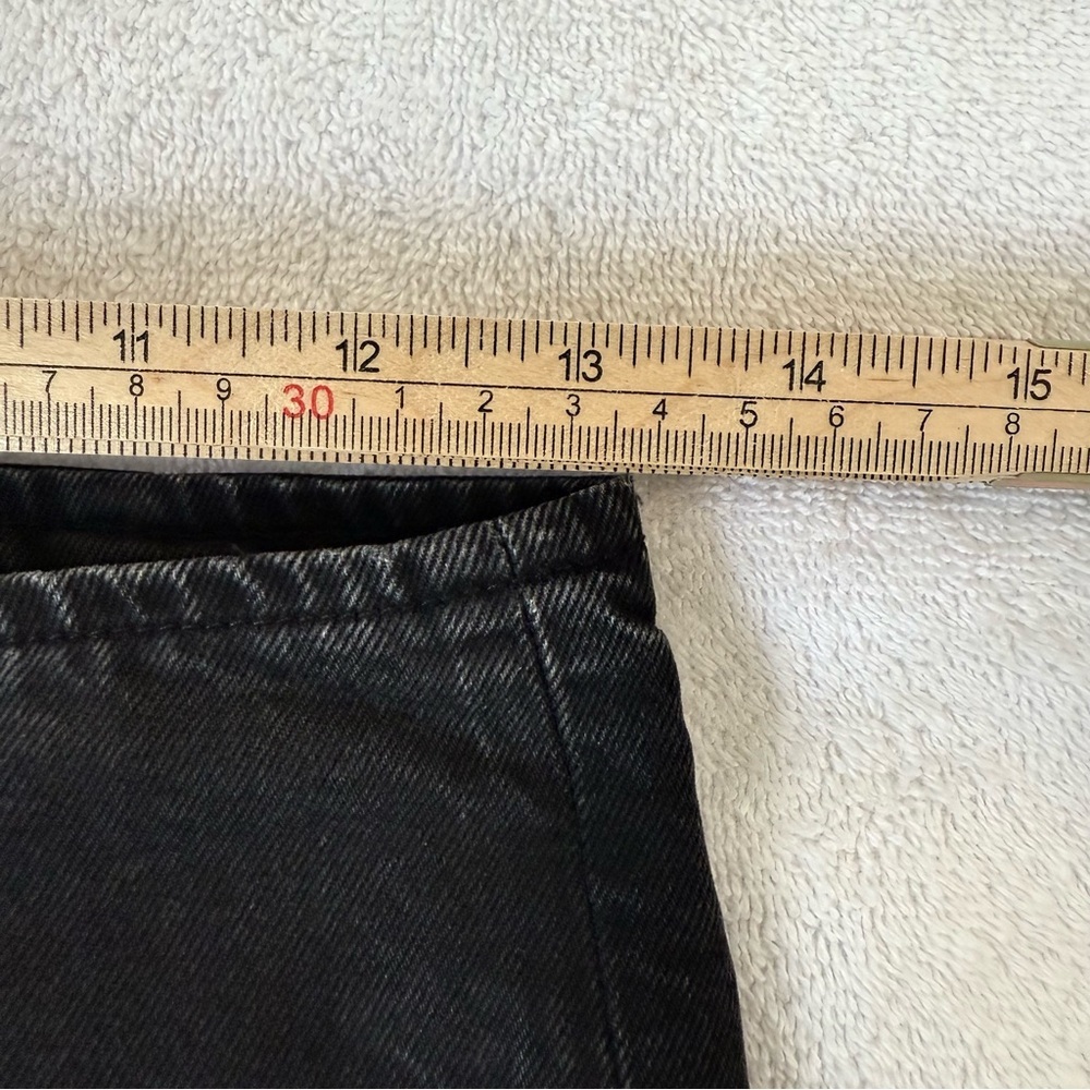 Free People High Waisted‎ Wide Leg Black Jeans Size 25 - Picture 9 of 13